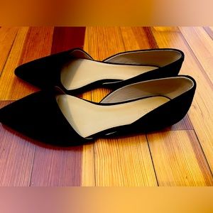 Brand new J. Crew Zoe Suede D’Orsay flats in black.  Size 9 1/2.  NEW